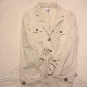 LOFT Creme colored corduroy jacket